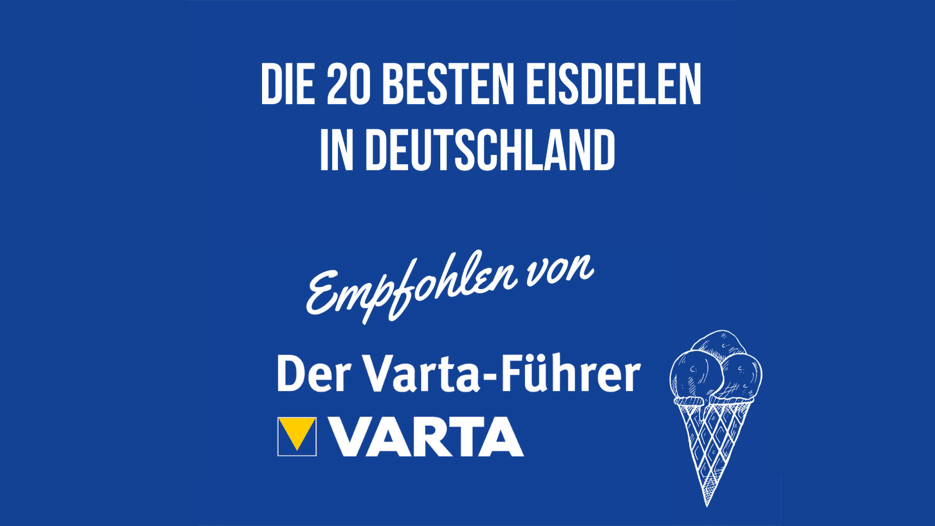 Der Varta-Führer 2025 empfiehlt die 20 besten Eisdielen in Deutschland